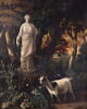 Deux Chèvres au pied d'une statue de déesse antique, image 2/3