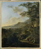 Paysage avec pâtres et muletiers dans un chemin creux, au soleil couchant, image 2/3