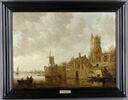 Paysage fluvial avec moulin et château en ruines, image 3/3