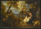 Le repos de la Sainte Famille au retour d'Égypte, image 1/2