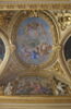 Plafond : Salon de la paix : au centre de la voûte: Allégorie du traite des Pyrénées ou La Paix fruit de la Guerre, image 7/11