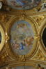Plafond : Salon de la paix : au centre de la voûte: Allégorie du traite des Pyrénées ou La Paix fruit de la Guerre, image 5/11