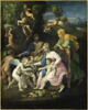 Le Repos pendant la fuite en Égypte ou La Sainte Famille servie par les anges portant les raisins de la Passion, image 1/2