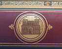 Plafond : Charlemagne, entouré de ses principaux officiers, reçoit Alcuin qui lui présente des manuscrits, ouvrage de ses moines, image 27/37