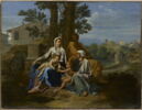 La Sainte Famille avec saint Jean et sainte Élisabeth dans un paysage, image 1/2