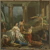 Mercure amoureux de Hersé, change en pierre Aglaure qui voulait l'empêcher d'entrer chez sa soeur, image 1/6