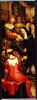 Portrait de l’abbé Antoine Blondel avec saint Antoine, son saint patron, 1632
Avers (face interne) d’un volet droit de retable 
Au revers (face externe) : L’Empereur Charlemagne (ou un roi de France ?) remettant une charte de fondation d’abbaye à une religieuse, image 3/5