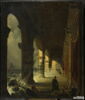 Vue d'un cloître sur les bords de la Méditerranée, près de Carrare., image 1/3