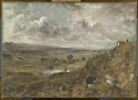 Vue de Hampstead Heath, effet d’orage ou L’Étang de Branch Hill à Hampstead, image 1/2