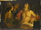 Isaac bénissant Jacob en présence de Rebecca, image 1/3
