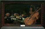 Vanité aux instruments de musique, avec les cinq sens, image 2/2
