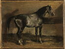 Cheval gris au râtelier, image 1/3
