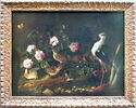 Nature morte avec des cailles, un hibou et une échasse blanche, image 2/3