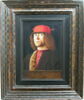 Portrait d'homme (Giulio Mellini ?). Au revers, Paysage avec un oranger sur lequel sont accrochés deux écussons dont l'un porte des armoiries qui ont été identifiées avec celles de Giulio Mellini, image 3/6