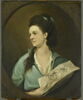 Portrait d'une dame tenant une estampe de l'artiste dit portrait présumé de lady Pigott tenant une estampe, image 1/2