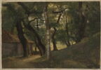 Forêt de la villa Borghèse,  dit aussi  Arbres à la Villa Borghèse, image 1/2