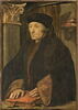 Portrait d'Érasme, les mains posées sur un livre, image 1/3