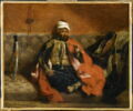 Turc fumant, assis sur un divan, image 1/3