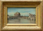 Le château Saint-Ange et le Tibre, Rome., image 2/3