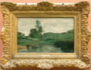 Optevoz (Isère). Blanchisseuse au bord de l'eau., image 2/3
