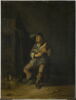 Le Toucher: paysan tenant une poule, image 1/6