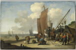 Marchands de poissons sur une plage, image 1/5
