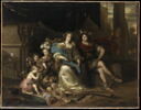 Mercure et l’Abondance ou Portrait d’un négociant déguisé en Mercure et de sa famille, avec une allégorie du Commerce et de ses bienfaits, image 1/2