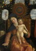 La Vierge et l'Enfant entourés de six saints (Michel, André, Longin, Georges, Élisabeth, le jeune saint Jean Baptiste) et adorés par Francesco II Gonzaga, dit La Vierge de la Victoire., image 3/14