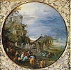 Vue de fantaisie: temple antique et pont, image 7/7