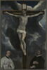 Le Christ en croix adoré par deux donateurs, image 1/8