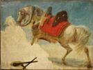 Étude de cheval arabe harnaché, image 3/4