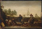 Pêcheurs sur la rive d'un fleuve, image 2/2