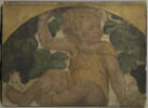 Enfant assis sous une treille, image 1/3