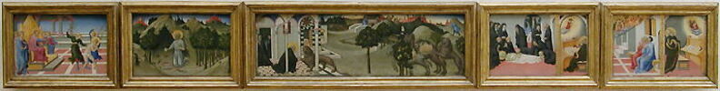 L'Apparition de saint Jérôme, entouré d'anges et de saints, à Sulpice Sévère et un compagnon, puis, aux côtés de saint Jean Baptiste, à saint Augustin, image 6/6