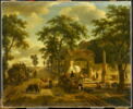 Une route sur laquelle on voit une diligence, image 1/5