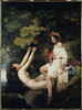 Deux jeunes filles se baignent dans le lac de Nemi, image 3/3