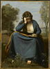 Liseuse couronnée de fleurs ou La muse de Virgile., image 1/2
