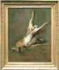 Lièvre mort avec poire à poudre et gibecière., image 5/5