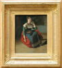 Italienne assise, accoudée sur son genou., image 2/3