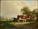 Paysage et animaux, dit aussi La vache au chien., image 1/3