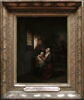 Scène d'intérieur: Femme allaitant son enfant et homme accoudé à une fenêtre, image 3/3