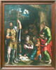 L'Adoration des bergers entre saint Jean l'Évangéliste et saint Longin (dans la partie supérieure, l'Annonce aux bergers), image 2/4