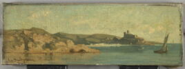 Côte méditerranéenne avec château, image 1/7