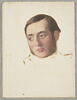 Tête d'homme de face, avec favoris, penchée vers la gauche. Monsieur Desaux, ministre plénipotentiaire, image 1/4