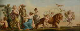 Le Printemps (salon des saisons) amours, lion, couronnement d'un terme, image 3/3
