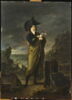 Portrait d'homme au chien sur fond de mer, image 1/11