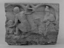 Fragment de clôture de chœur : Joseph bastonné en présence de Putiphar, image 3/3