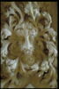 Tympan décoré d'un masque feuillu, image 2/3