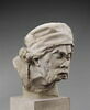Tête d'homme coiffé d'un bonnet les yeux baissés, image 1/6