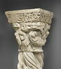 Colonne torse et chapiteau historiés : personnages et êtres fantastiques, Annonce aux bergers, Nativité, Sommeil des Mages, image 9/25
